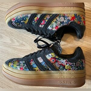Adidas Gazelle Liberty of London Black Floral Multi-Color Sneakers